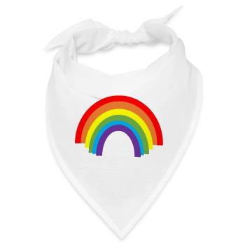 Rainbow - Bandana - Weiß - Vorne