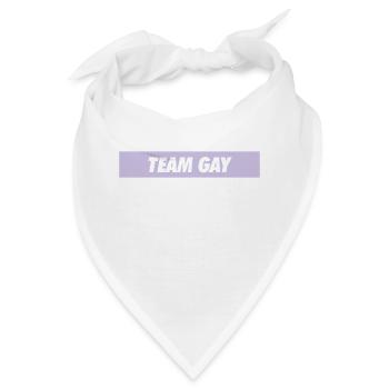 team gay - Bandana - Weiß - Vorne