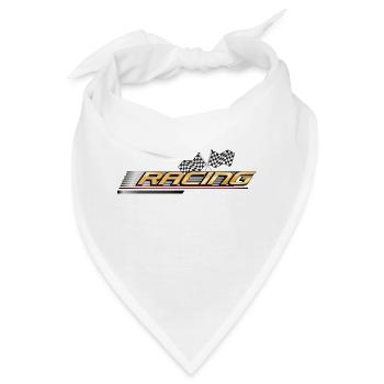 Racing Cars zum selber bedrucken und gestalten - Bandana - Weiß - Vorne