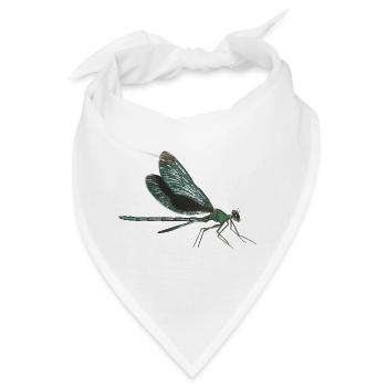 Libelle dragonfly - Bandana - Weiß - Vorne