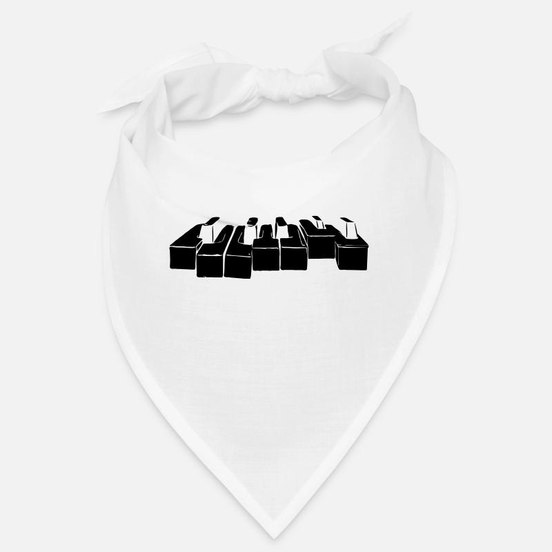 Piano - Bandana - blanc