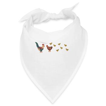 Hühnerstall - Bandana - Weiß - Vorne