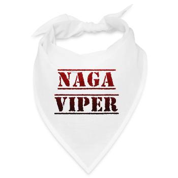Naga Viper, Hot Chili mit vielen Scoville - Bandana - Weiß - Vorne