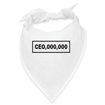 CEO,000.000 - Bandana - Weiß - Vorne