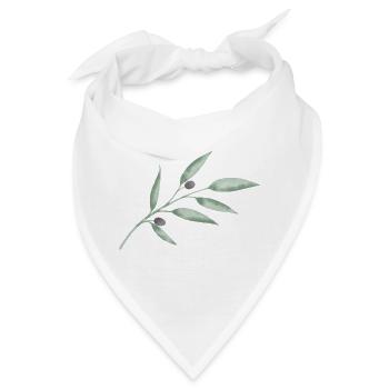 Olive Zweig - Bandana - Weiß - Vorne