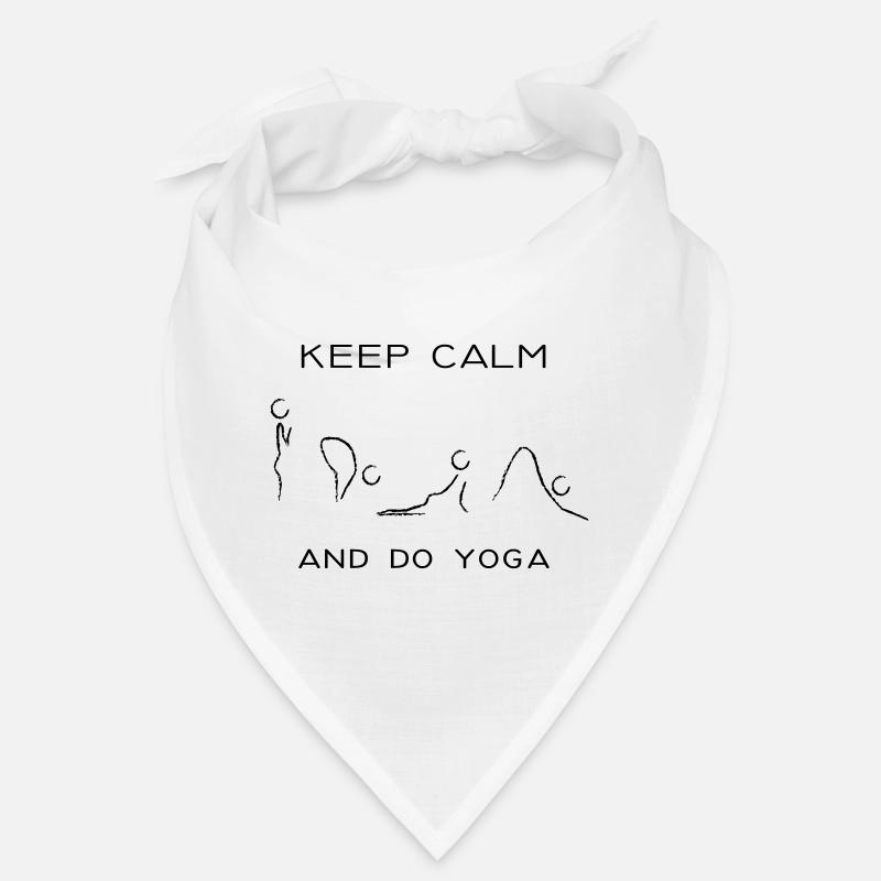 keep calm and do yoga Bandana