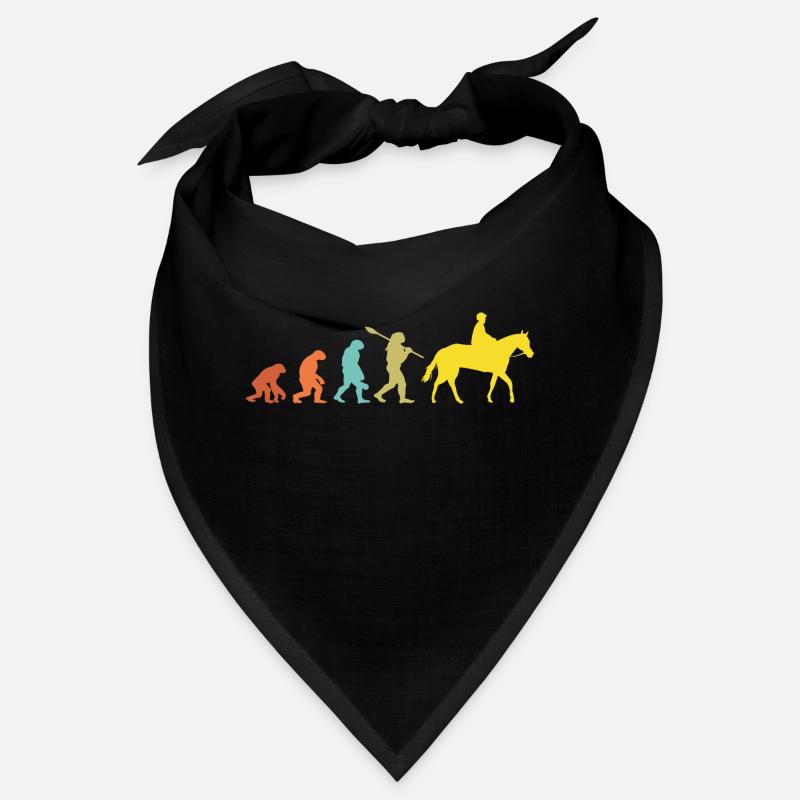 Vintage Evolution Pferd Reiter Geschenk Bandana