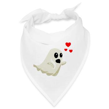 Gespenst Valentinstag - Bandana - Weiß - Vorne