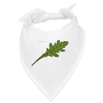 Rucola Salat Salatblatt - Bandana - Weiß - Vorne