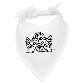Für alle Engel auf Erden, verträumt und entzückend - Bandana - Weiß - Vorne