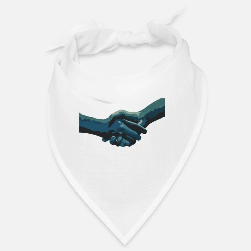 hand in hand - Bandana - Weiß