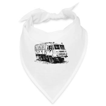 Robur LO LD MTW mit Blaulicht - Bandana - Weiß - Vorne