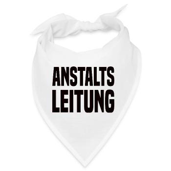 Anstalts Leitung - Bandana - Weiß - Vorne