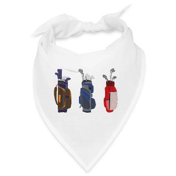 Tolle Golftaschen - Bandana - Weiß - Vorne