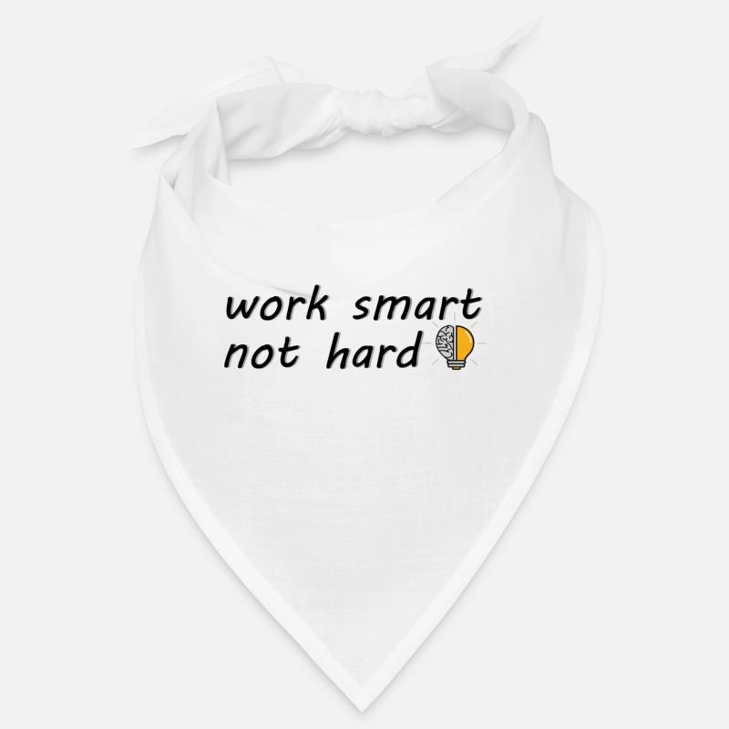 work smart not hard Bandana