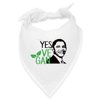 Yes Ve Gan Vegan Veganer Spruch Lustiger Veganer - Bandana - Weiß - Vorne