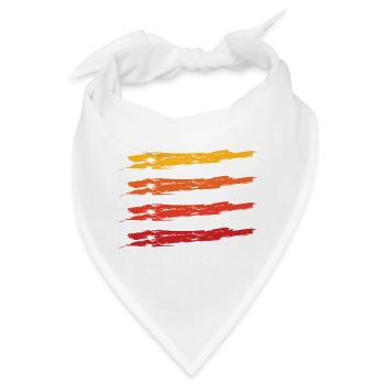 Farbkleckse Kleckse Farbspritzer Maler Geschenk - Bandana - Weiß - Vorne
