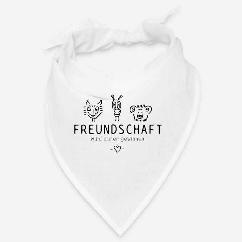 "Freundschaft wird immer gewinnen", schöner Spruch Bandana