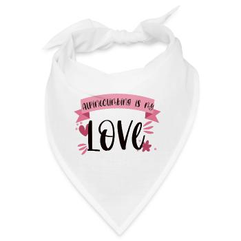 Klettern Alpinklettern Liebe Berge Geschenk - Bandana - Weiß - Vorne