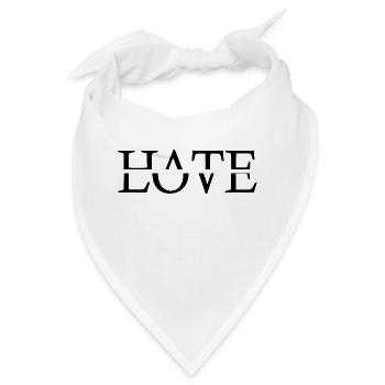 Hass Liebe - Bandana - Weiß - Vorne