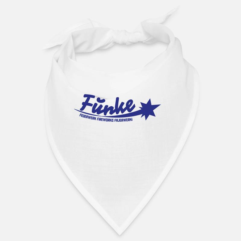 Funke Logo Blau - Bandana - Weiß