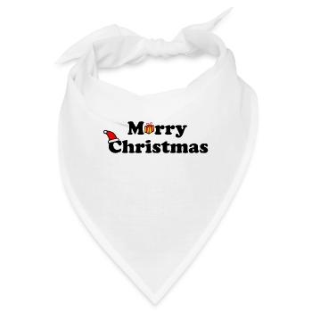 Merry Christmas - Bandana - Weiß - Vorne
