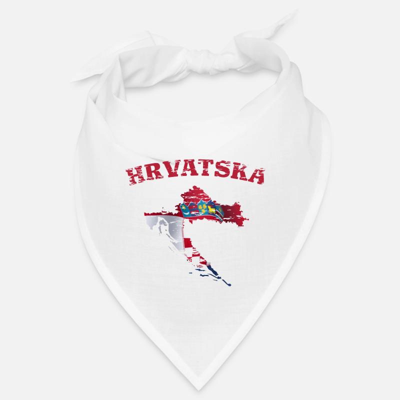 Carte du drapeau croate utilisée Bandana