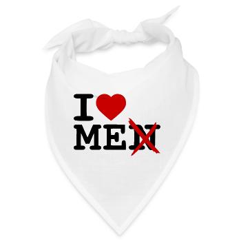 I love me - Bandana - Weiß - Vorne