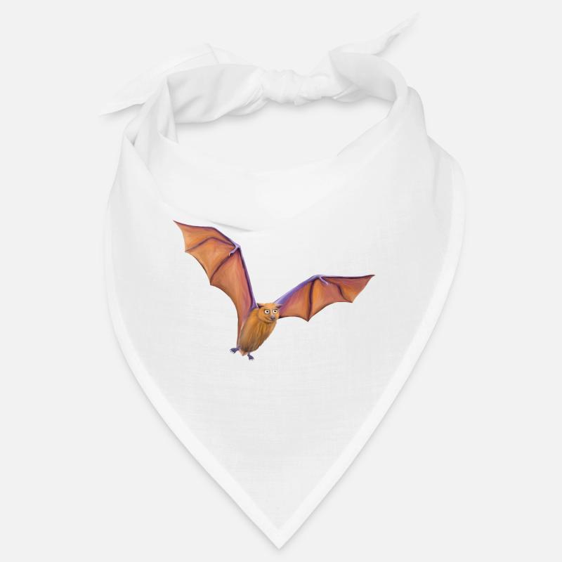 Flying fox bat - Bandana - white