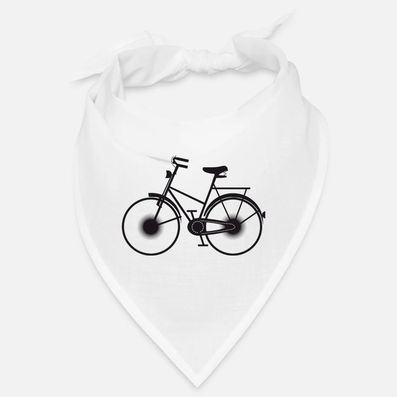 Silhouette de vélo noir Bandana