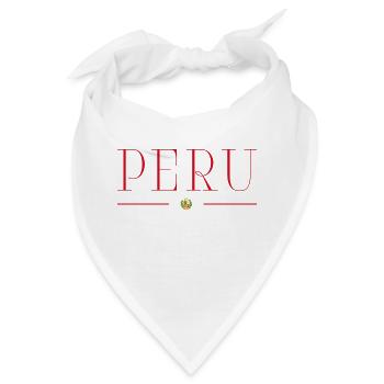 Ich liebe Peru - Bandana - Weiß - Vorne