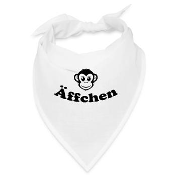 Äffchen - Bandana - Weiß - Vorne