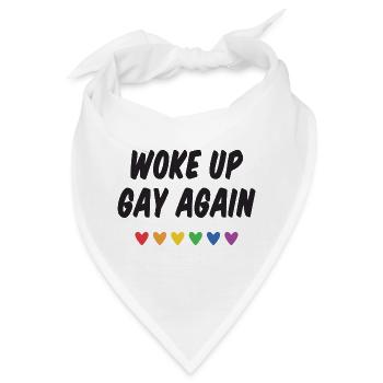 Wieder aufgewacht - Pride Month - Bandana - Weiß - Vorne