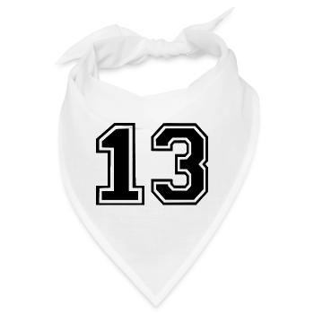 13 - Bandana - Weiß - Vorne