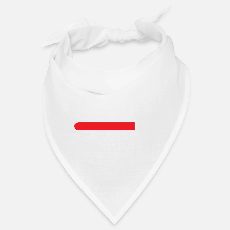 Installing Brain barre rouge - Bandana - blanc