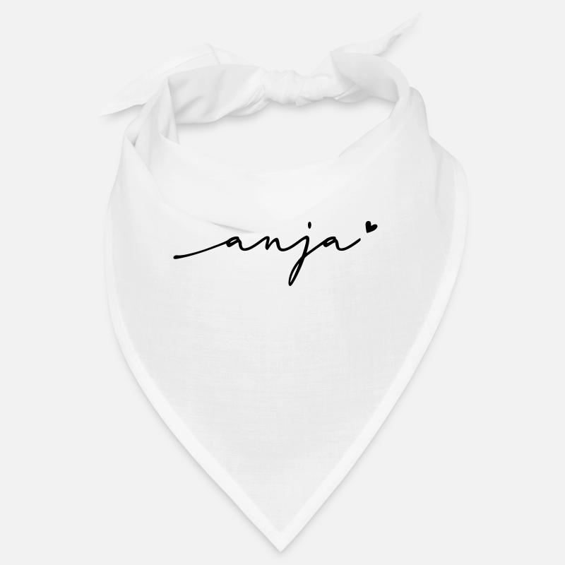 Anja Cursive Name Bandana