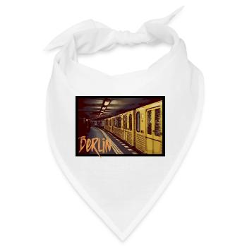 Berlin Underground - Bandana - Weiß - Vorne