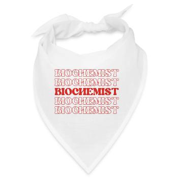 Biochemiker Biomedizinischer Wissenschaftler Molekulare - Bandana - Weiß - Vorne