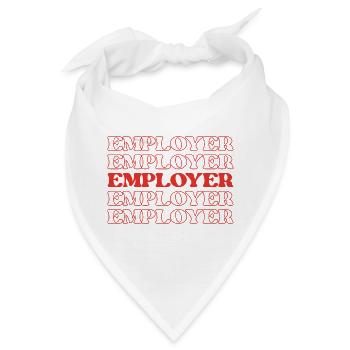 Leitender Vorgesetzter des Arbeitgebers - Bandana - Weiß - Vorne