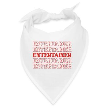 Entertainer, Performer, Künstler, Showman, Schauspieler - Bandana - Weiß - Vorne