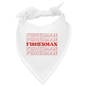 Fischer Fischer Fischer Fisch - Bandana - Weiß - Vorne