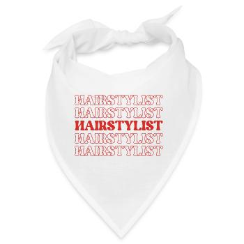 Friseur Friseur Friseur Friseur Friseur Friseur - Bandana - Weiß - Vorne