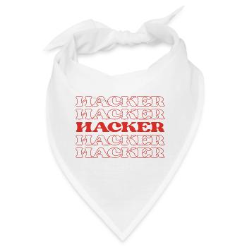 Hacker Cyberkriminelle Sicherheitsverletzer Cyber - Bandana - Weiß - Vorne