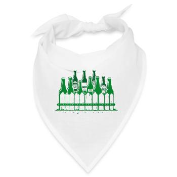 biergarten bier wortspiel biertrinker - Bandana - Weiß - Vorne