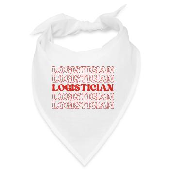 Logistiker/in Logistikfachkraft Supply Chain - Bandana - Weiß - Vorne