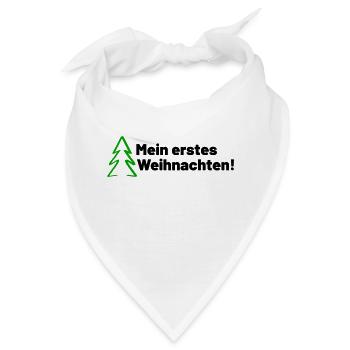 Mein erstes Weihnachten - Bandana - Weiß - Vorne