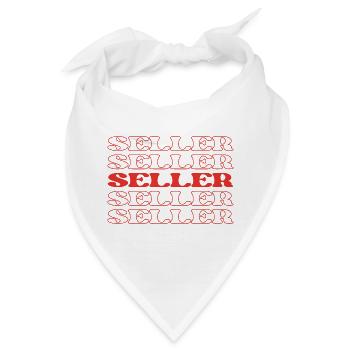 Verkäufer, Verkäufer, Verkäufer, Händler, Händler - Bandana - Weiß - Vorne