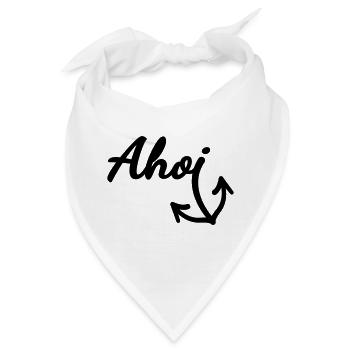 Ahoi (Farbe anpassbar) - Bandana - Weiß - Vorne