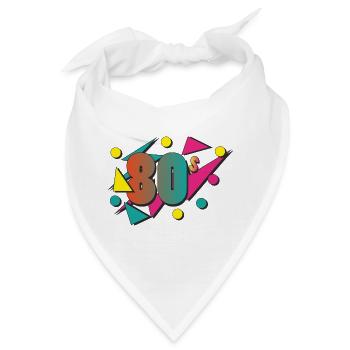 The 80's - Bandana - Weiß - Vorne