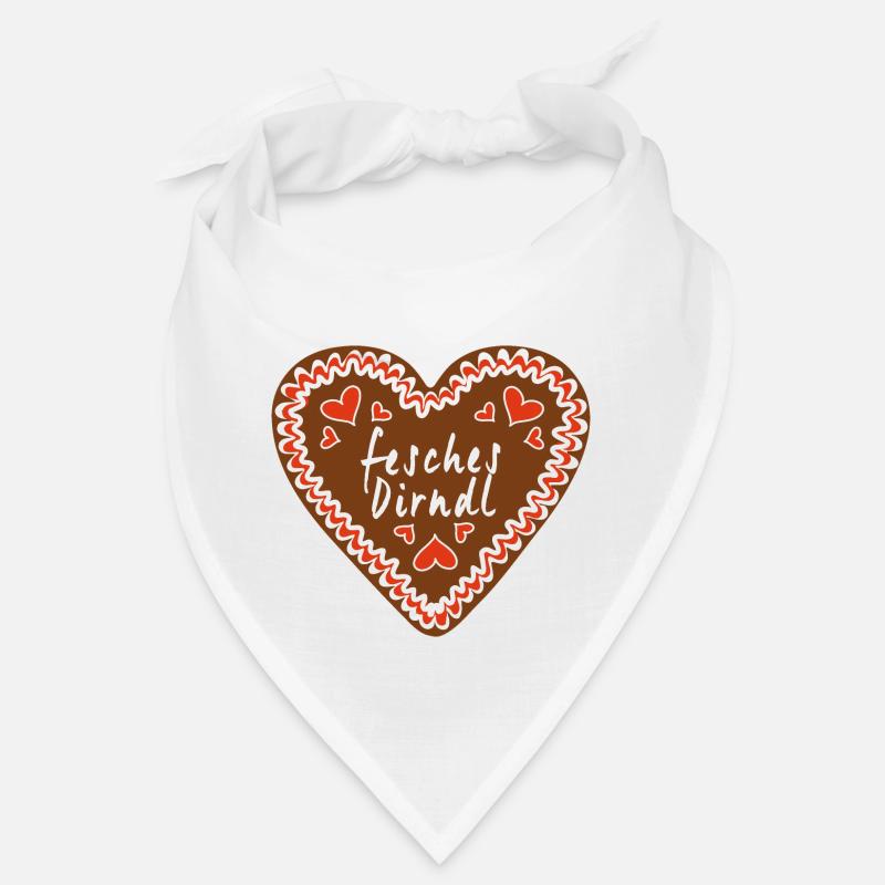 Chic Dirndl Gingerbread Heart Bandana